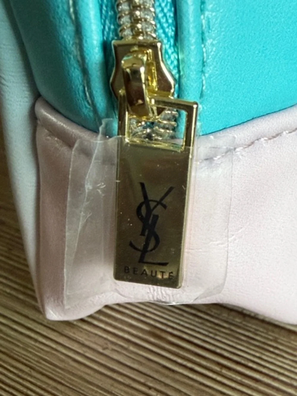 NWOT YSL Beauté Ombre Pink Blue Cosmetic Bag Pouch